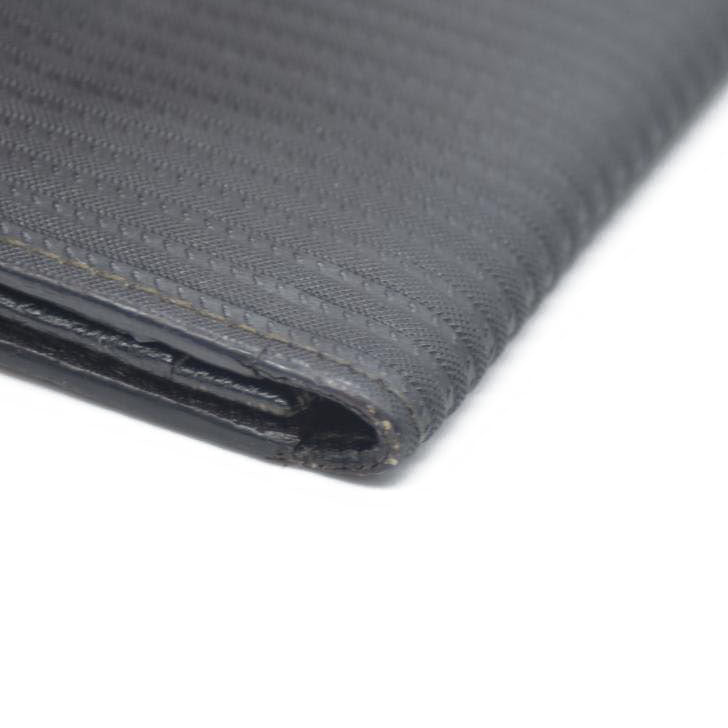 AUCTION $545 BVLGARI Millerige Leather Card Case Black