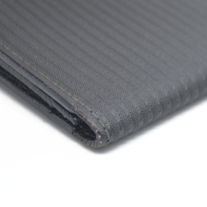 AUCTION $545 BVLGARI Millerige Leather Card Case Black