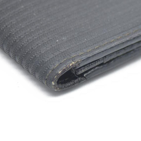 AUCTION $545 BVLGARI Millerige Leather Card Case Black