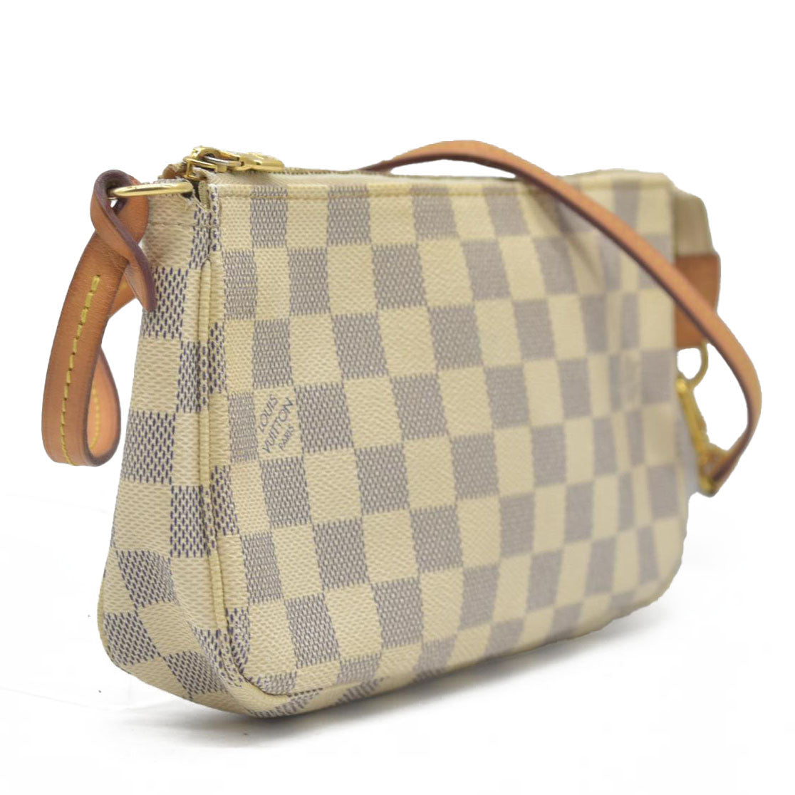 $1580 Louis Vuitton Damier Azur Pochette Accessories MB4116