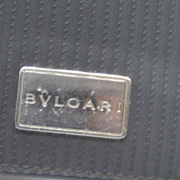 AUCTION $545 BVLGARI Millerige Leather Card Case Black