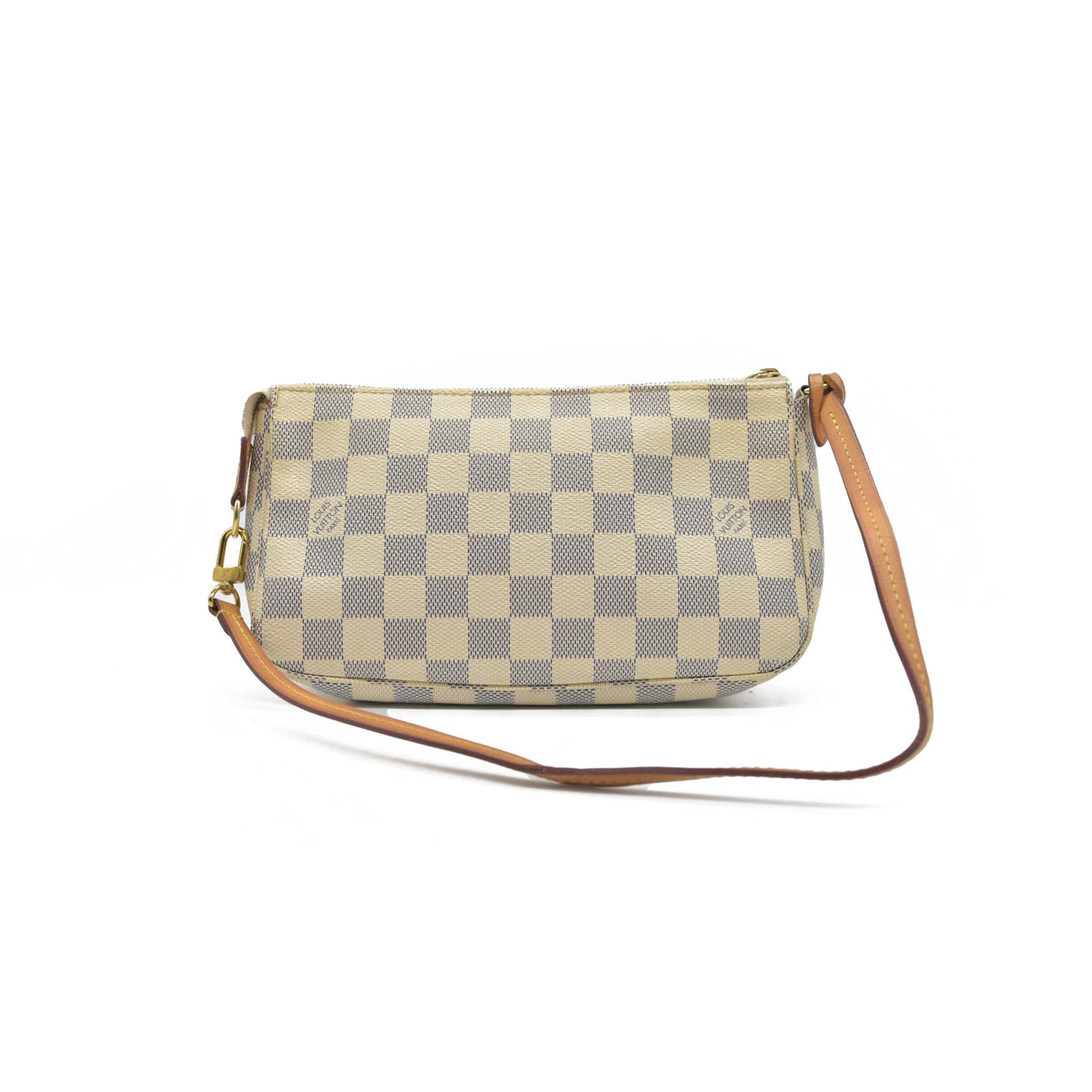 $1580 Louis Vuitton Damier Azur Pochette Accessories MB4116