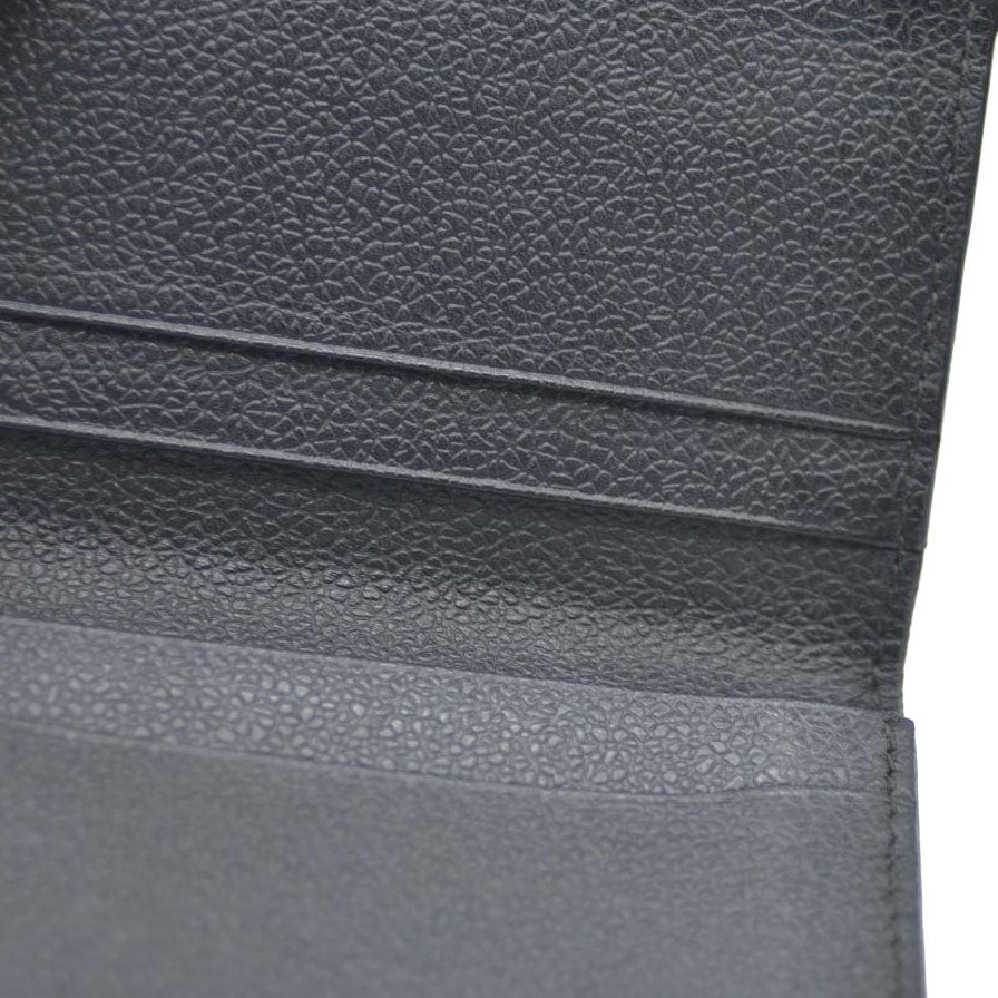 AUCTION $545 BVLGARI Millerige Leather Card Case Black