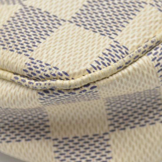 $1580 Louis Vuitton Damier Azur Pochette Accessories MB4116