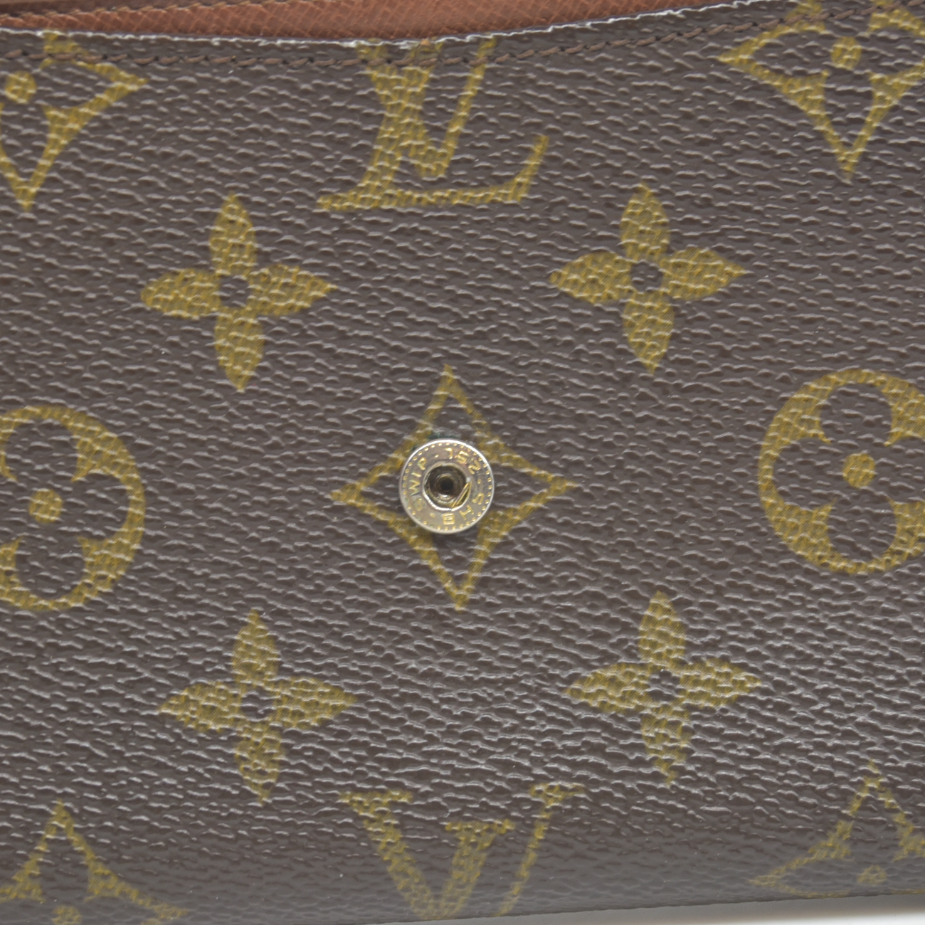 $775 1988 Louis Vuitton Monogram Long Sarah Wallet Brown 884AN