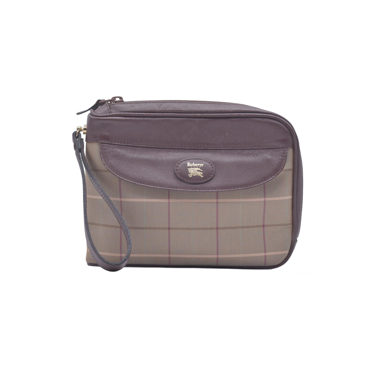 Burberry Canvas Clutch CONSIGNMENT 10021044