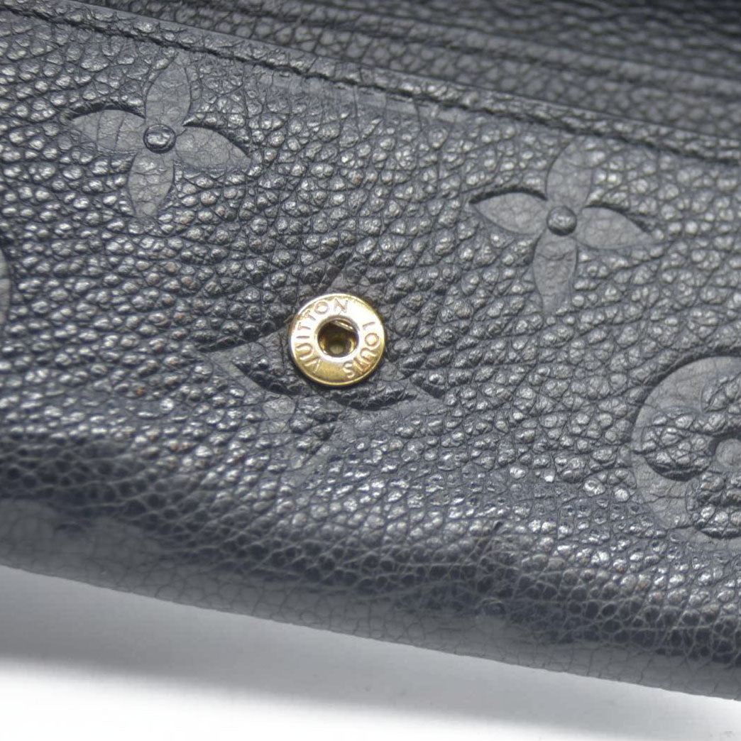 Louis Vuitton Monogram Empreinte 6 Ring Key Case Black