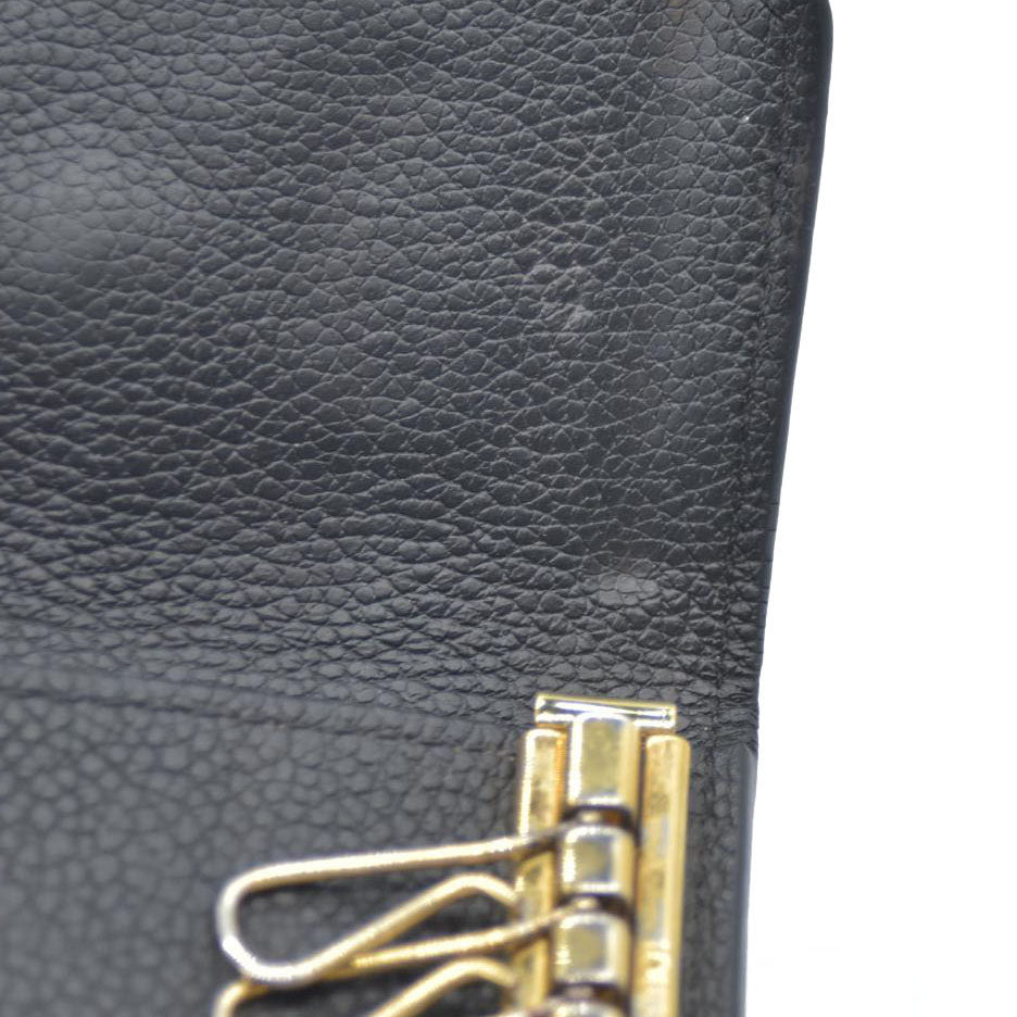 Louis Vuitton Monogram Empreinte 6 Ring Key Case Black