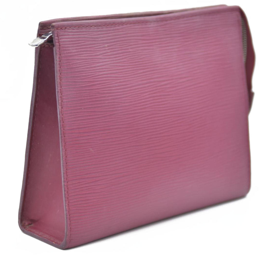 Louis Vuitton Epi Poche Toilette 26 Cosmetics Pouch Purse Pink TA0185