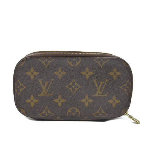$580 Louis Vuitton  Monogram Trousse Blush PM Cosmetic Pouch