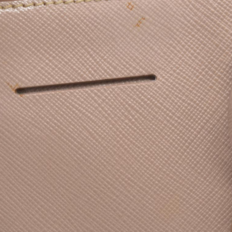 $4500  Prada  Saffiano Medium Galleria Double Zip Tote Cammeo