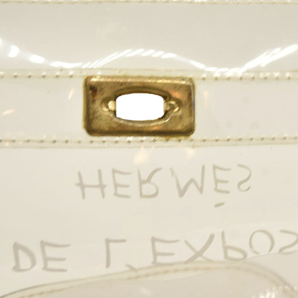 Hermes  Vinyl Souvenir De L'Exposition Kelly Transparent