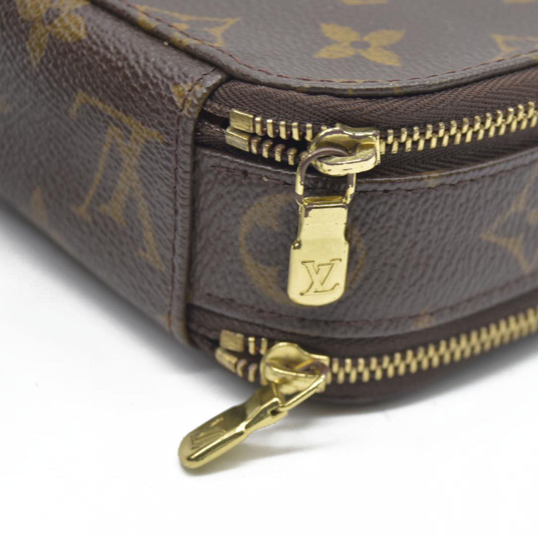 $580 Louis Vuitton  Monogram Trousse Blush PM Cosmetic Pouch