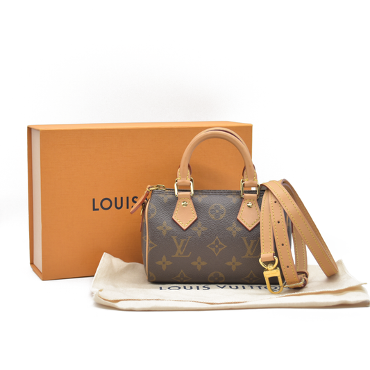 $1960 Louis Vuitton Monogram Nano Speedy Bandouliere 2022 TY0222