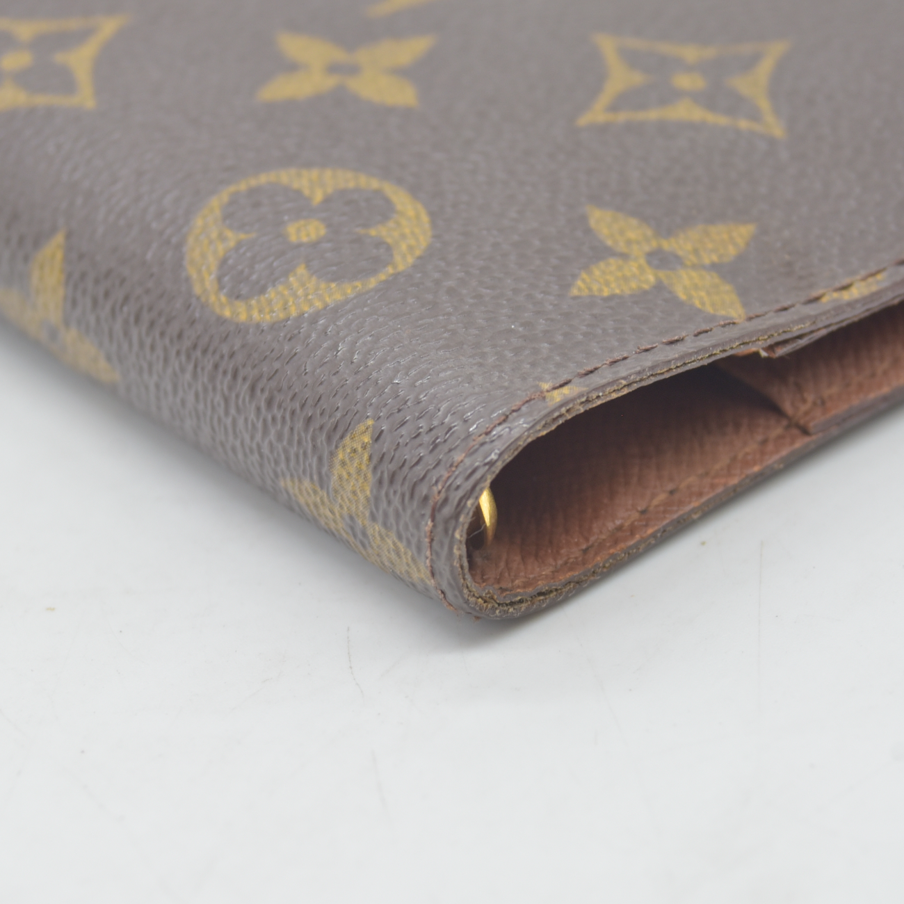 $505 1999 LOUIS VUITTON Monogram Small Ring Agenda Cover CA0959
