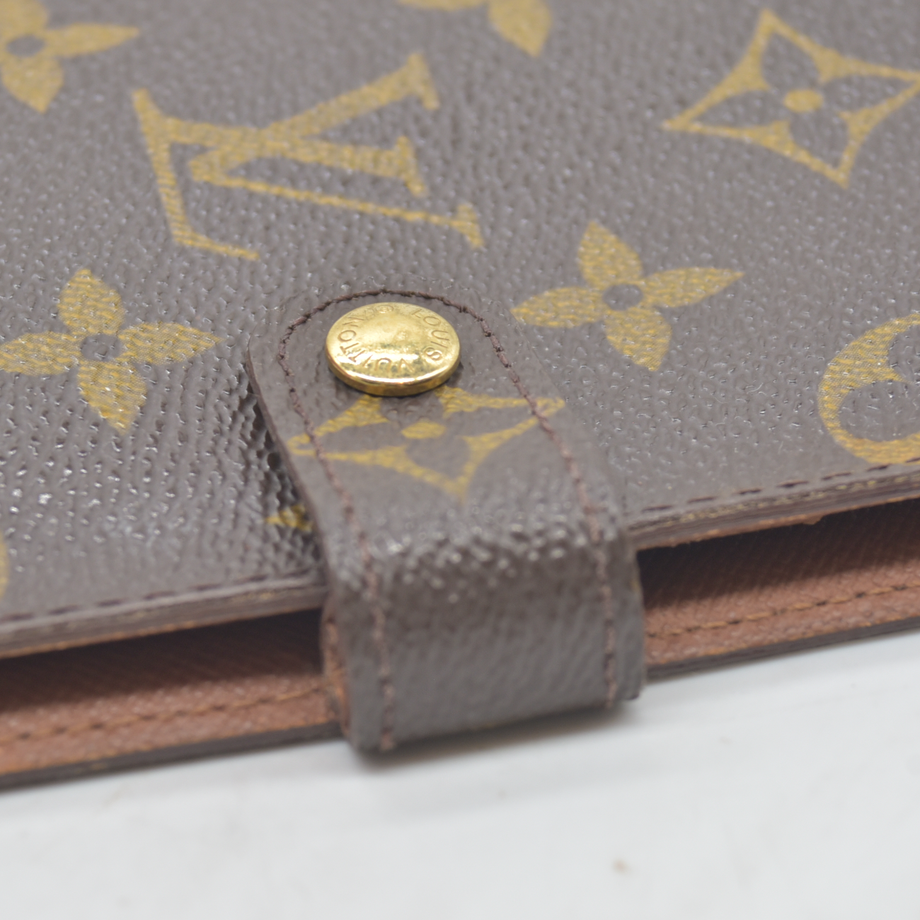 $505 1999 LOUIS VUITTON Monogram Small Ring Agenda Cover CA0959