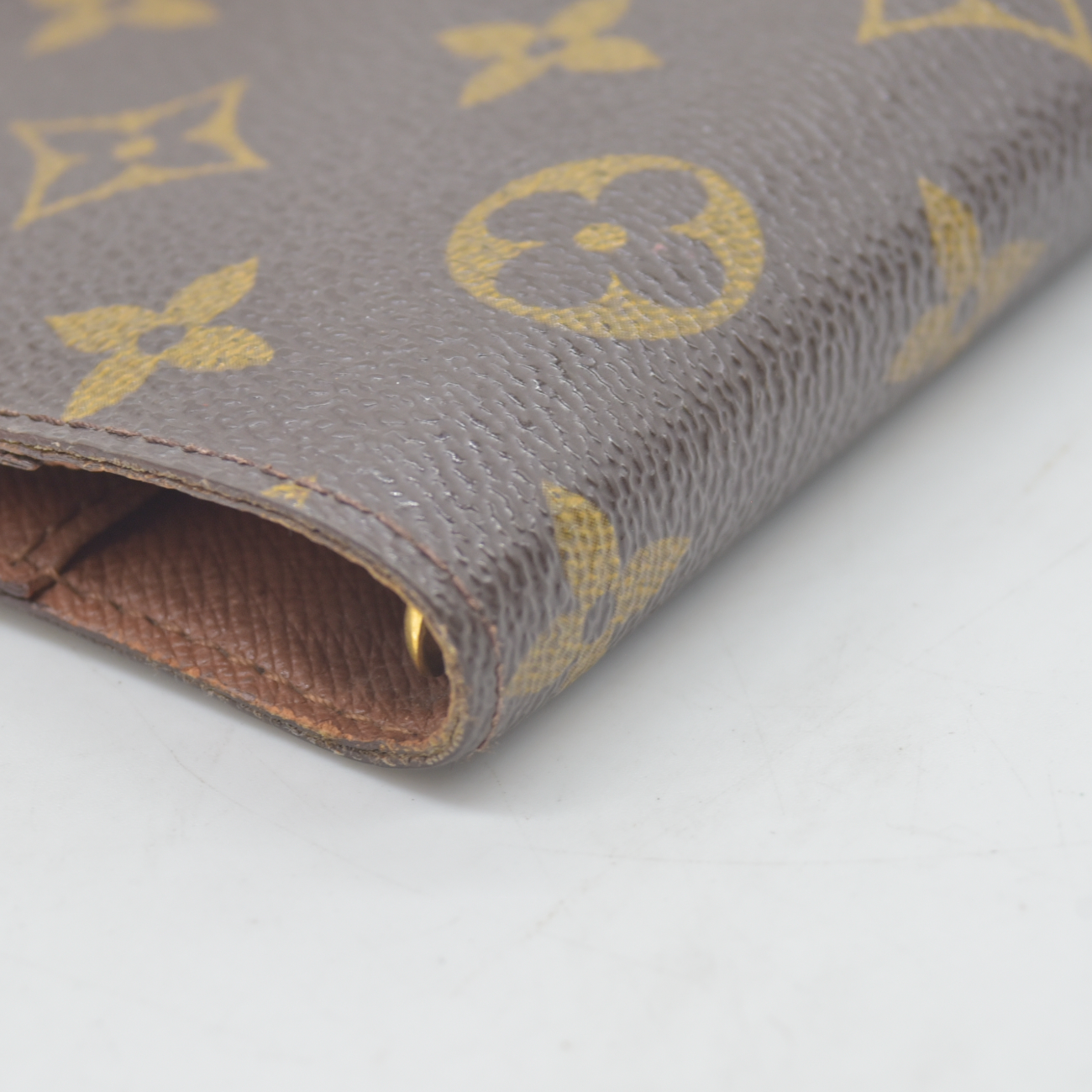 $505 1999 LOUIS VUITTON Monogram Small Ring Agenda Cover CA0959