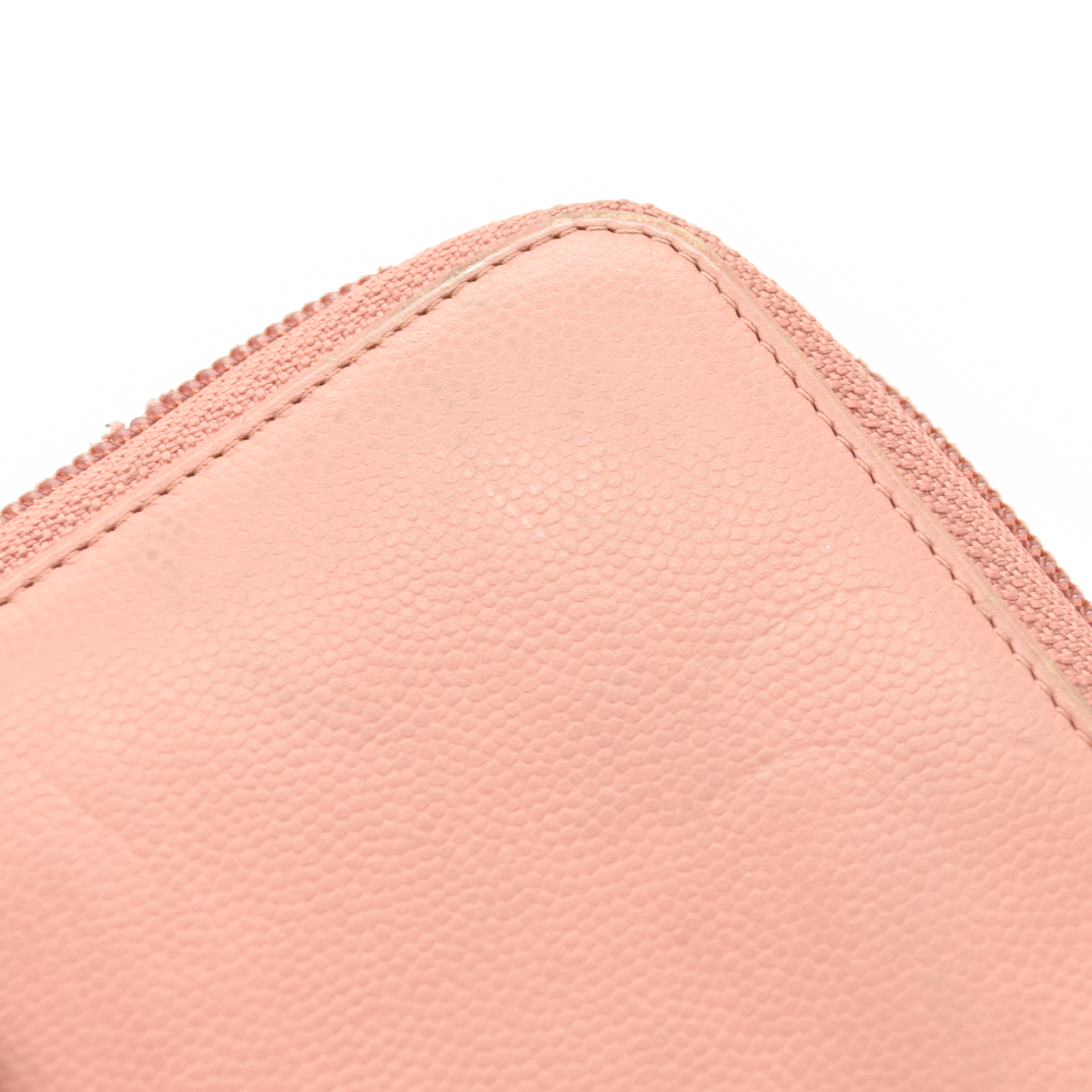 Chanel Large Timeless CC Zip Around Wallet Pink