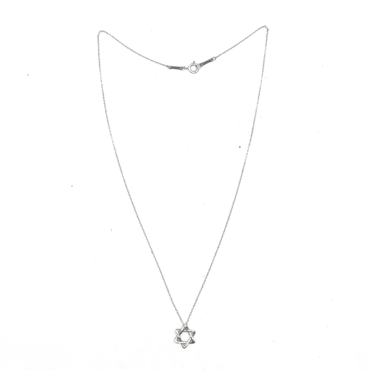 $345 Tiffany & Co. Elsa Peretti Star of David 12 mm Necklace