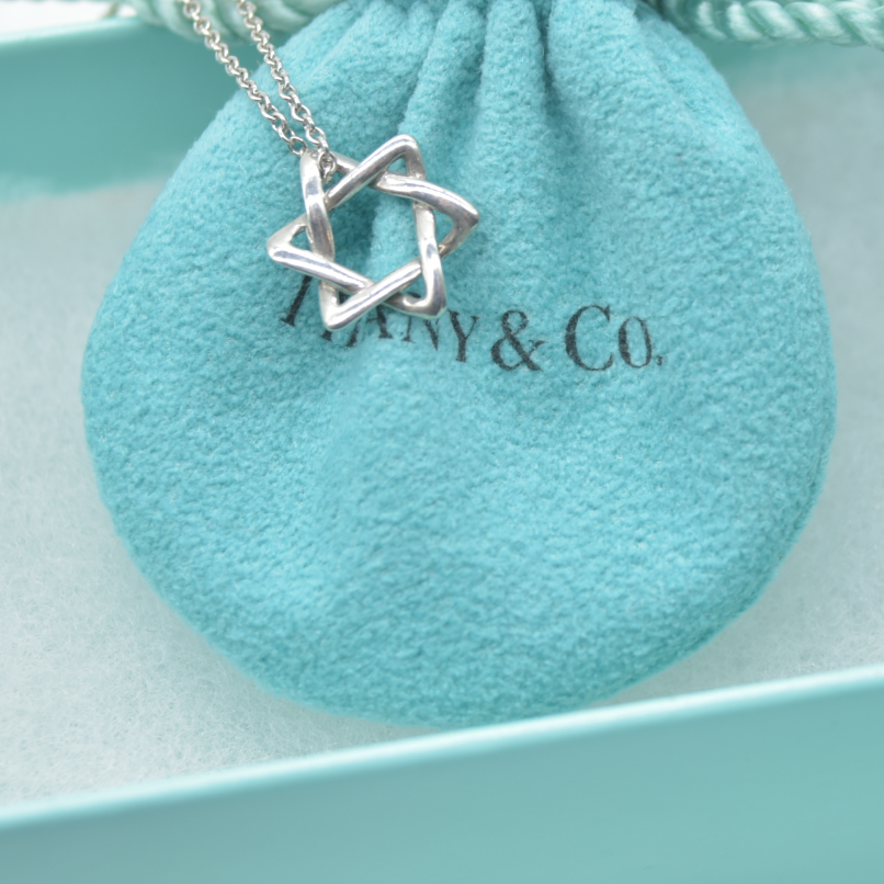 $345 Tiffany & Co. Elsa Peretti Star of David 12 mm Necklace