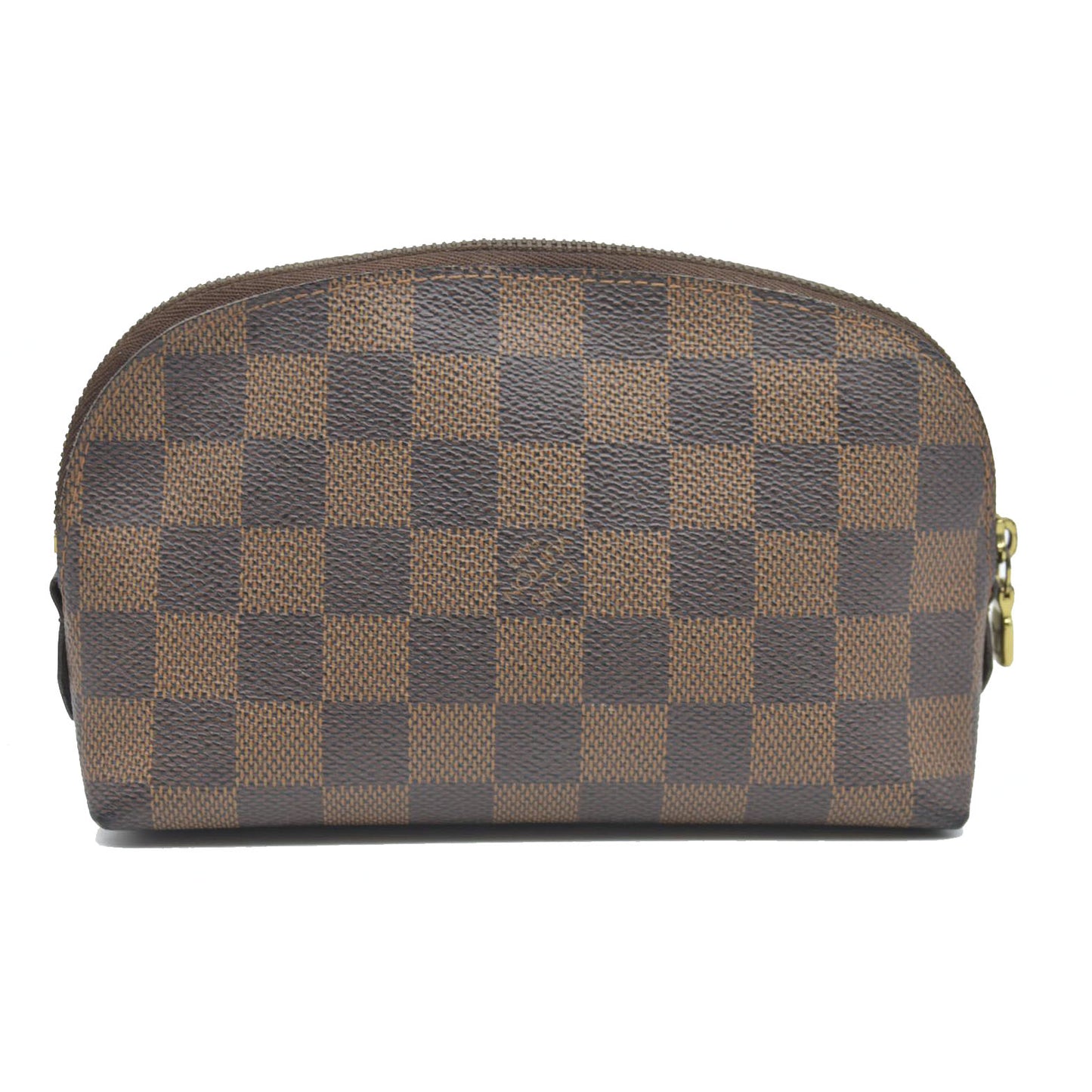 Louis Vuitton $600 Damier Ebene Pochette Cosmetic Pouch Bag