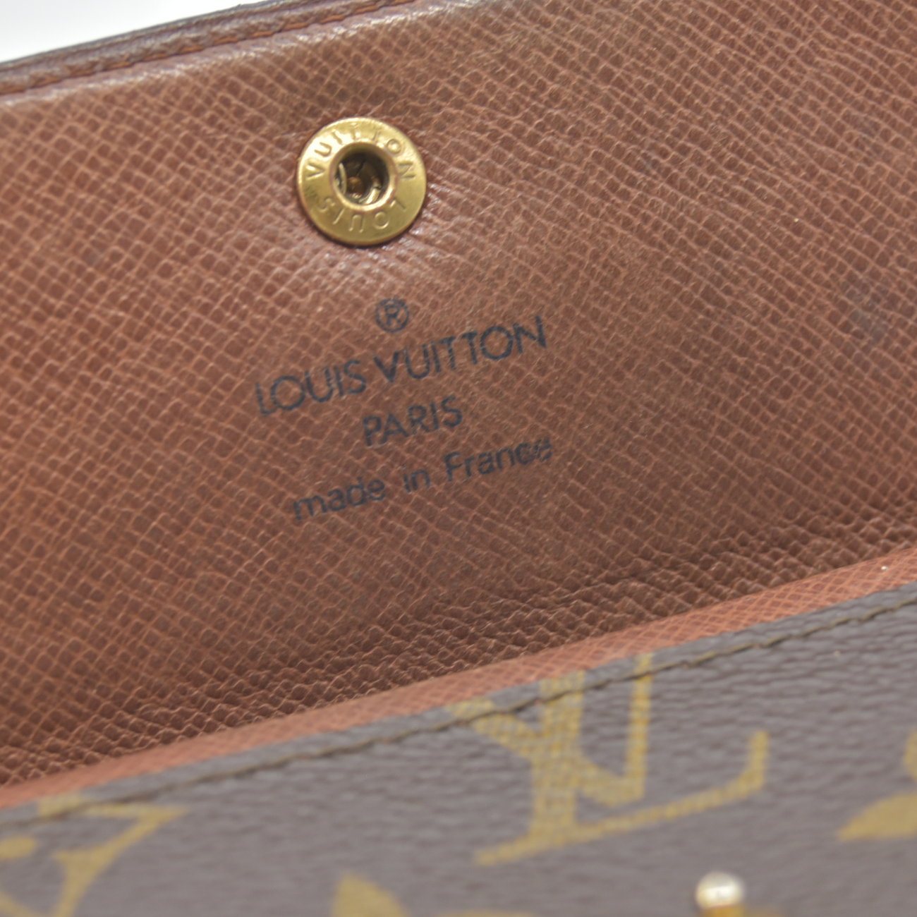 $450 Louis Vuitton Monogram Porte-Monnaie Plat Coin Purse
