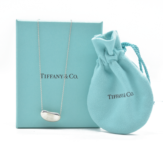 $650 Tiffany & Co. Elsa Peretti Bean Design Pendant in Sterling Silver, 18 mm