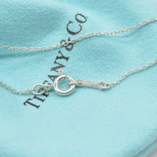 $650 Tiffany & Co. Elsa Peretti Bean Design Pendant in Sterling Silver, 18 mm
