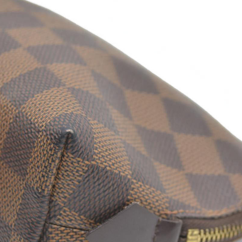 Louis Vuitton $600 Damier Ebene Pochette Cosmetic Pouch Bag