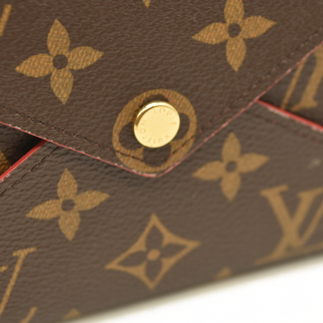 USED Louis Vuitton Monogram Medium Kirigami Pochette Insert Coquelicot