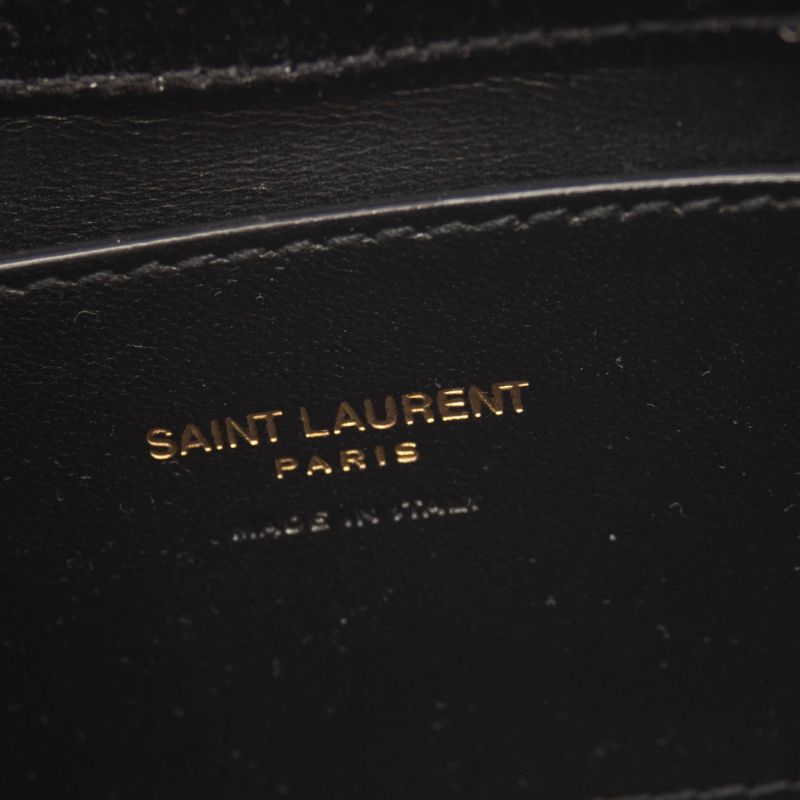 NEW Saint Laurent Le 5 A 7 Mini In Satin Black Shoulder Bag