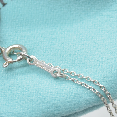 $650 Tiffany & Co. Elsa Peretti Bean Design Pendant in Sterling Silver, 18 mm
