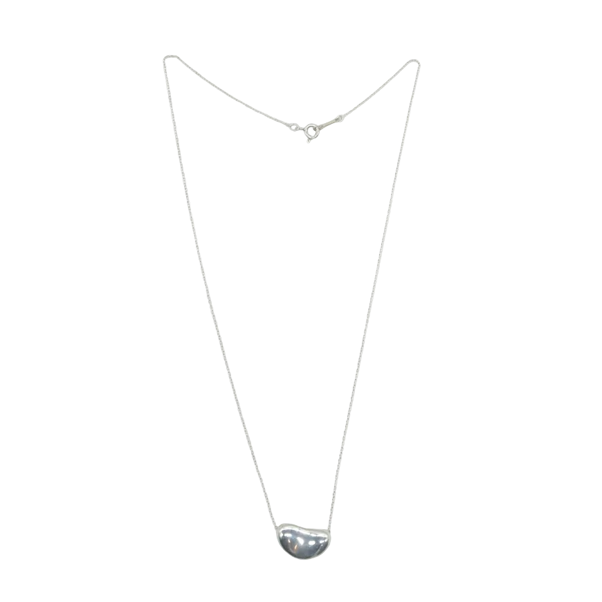 $650 Tiffany & Co. Elsa Peretti Bean Design Pendant in Sterling Silver, 18 mm