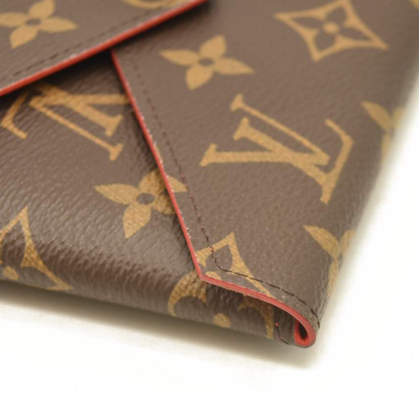 USED Louis Vuitton Monogram Medium Kirigami Pochette Insert Coquelicot