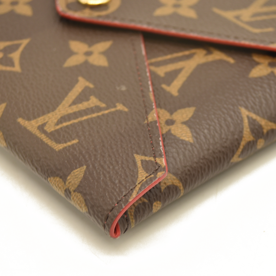 USED Louis Vuitton Monogram Medium Kirigami Pochette Insert Coquelicot