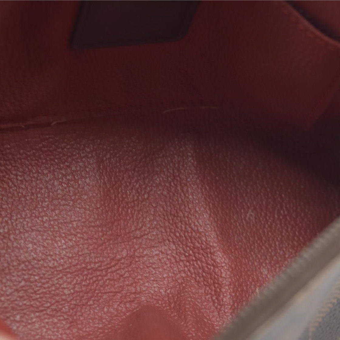 Louis Vuitton $600 Damier Ebene Pochette Cosmetic Pouch Bag