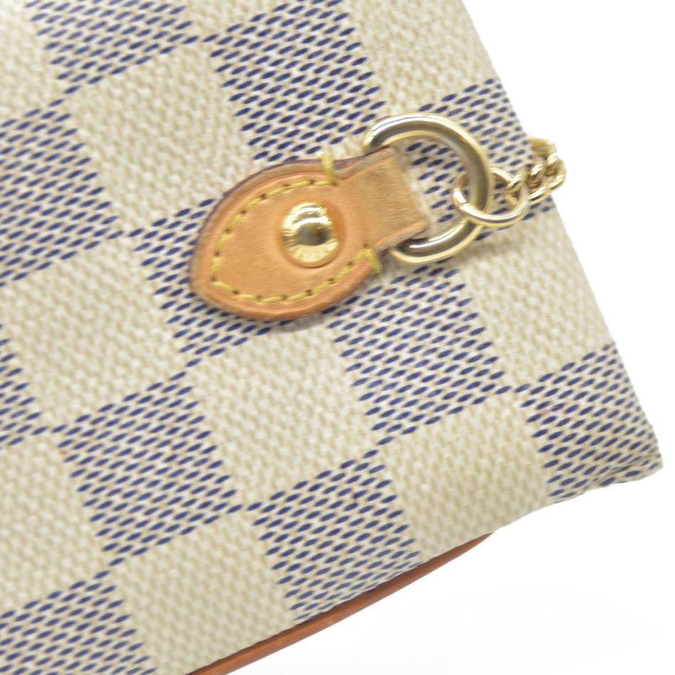 Louis Vuitton Damier Azur Etui Telephone MM Phone Case White SN0170