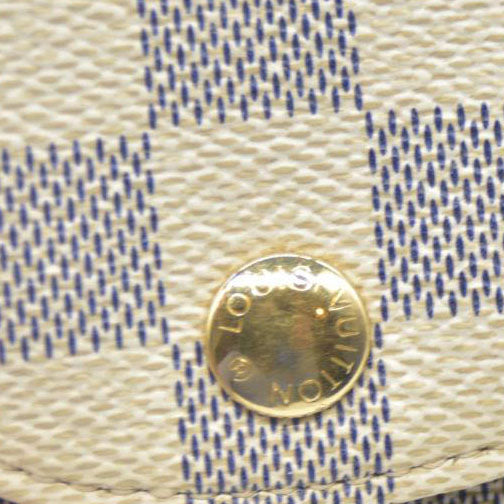 Louis Vuitton Damier Azur Etui Telephone MM Phone Case White SN0170