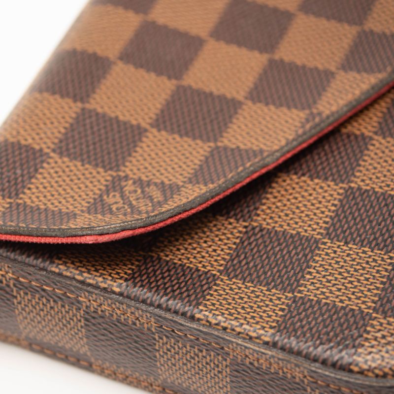 Louis Vuitton Damier Ebene Pochette Felicie Chain Wallet