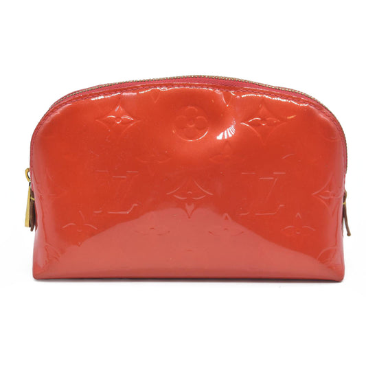 $530 Louis Vuitton  Vernis Cosmetic Pouch Cherry