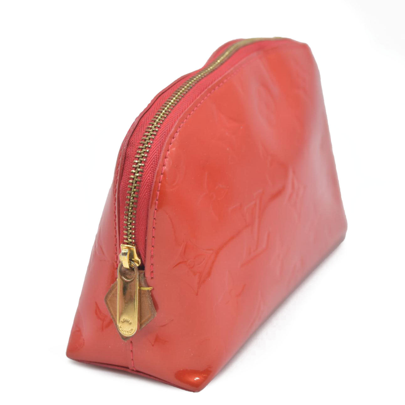 $530 Louis Vuitton  Vernis Cosmetic Pouch Cherry