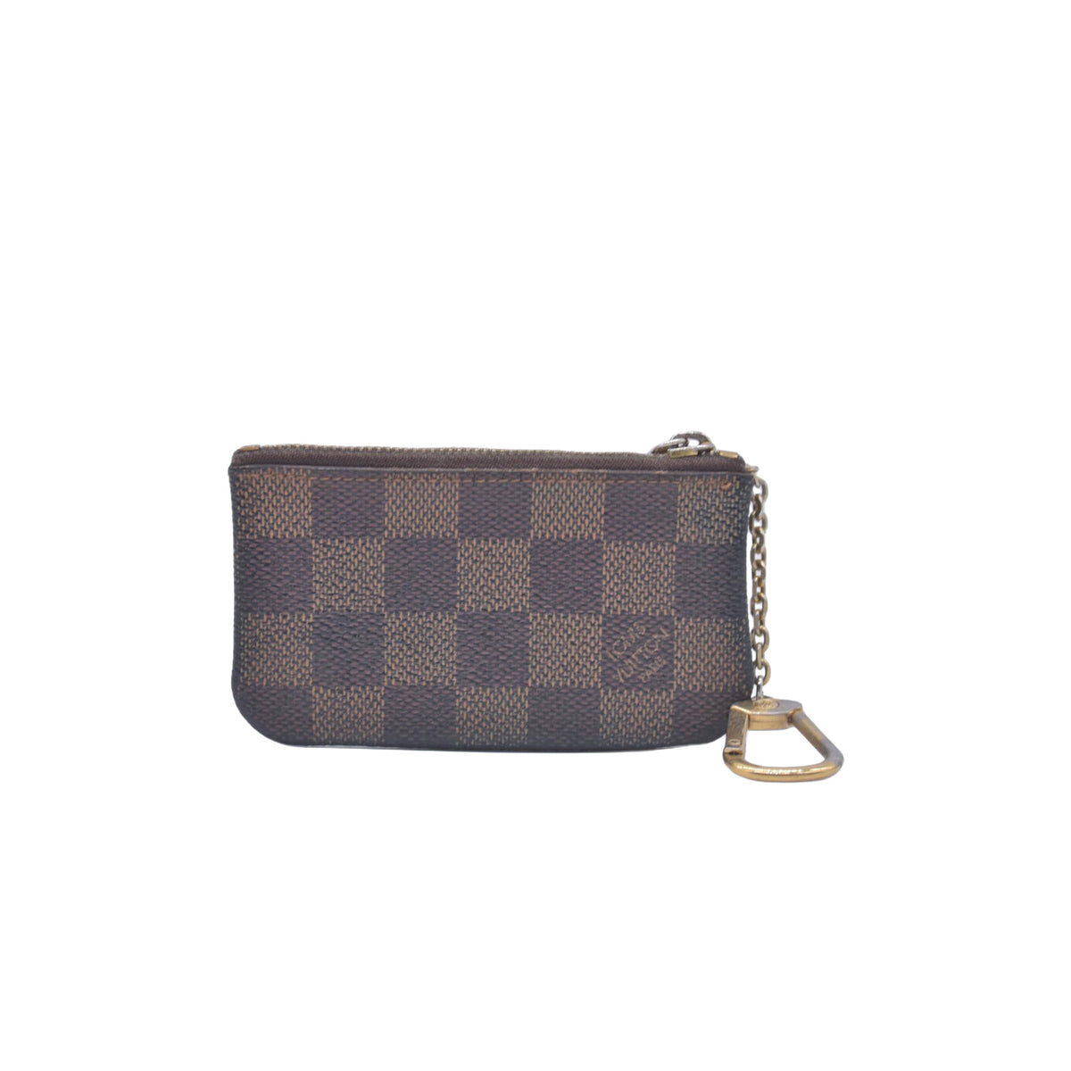 $355 2010 Louis Vuitton Damier Ebene Pochette Cles CA2110 CONSIGNMENT 10021080