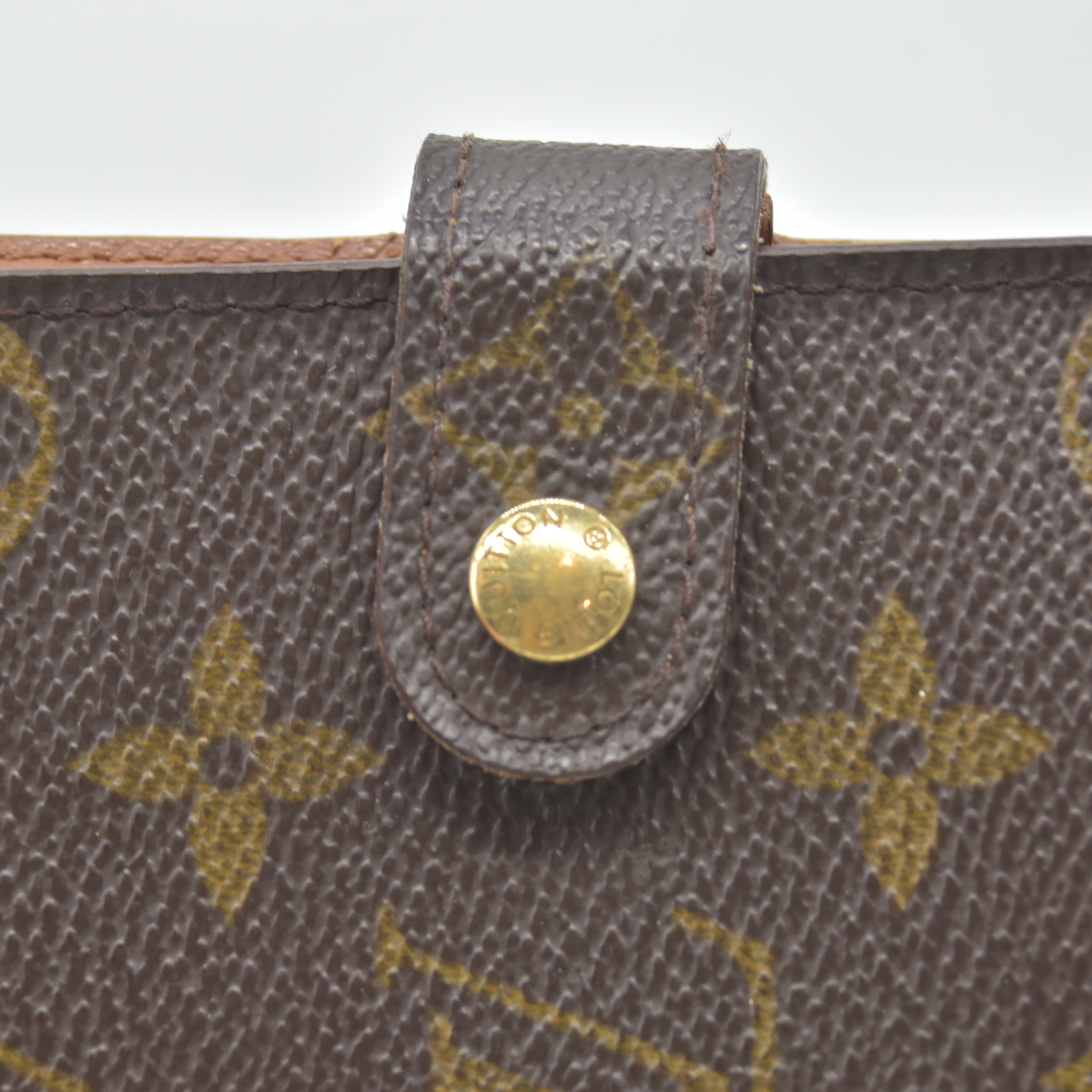 $815 2003 Louis Vuitton Monogram Porte Papier Zippe Wallet SP0083