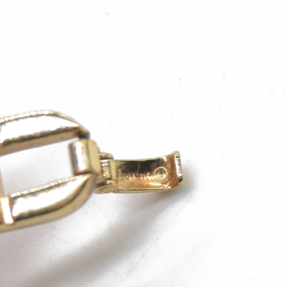 $500 Dior Gold Plated CD Logo Link Chain Bracelet Golden