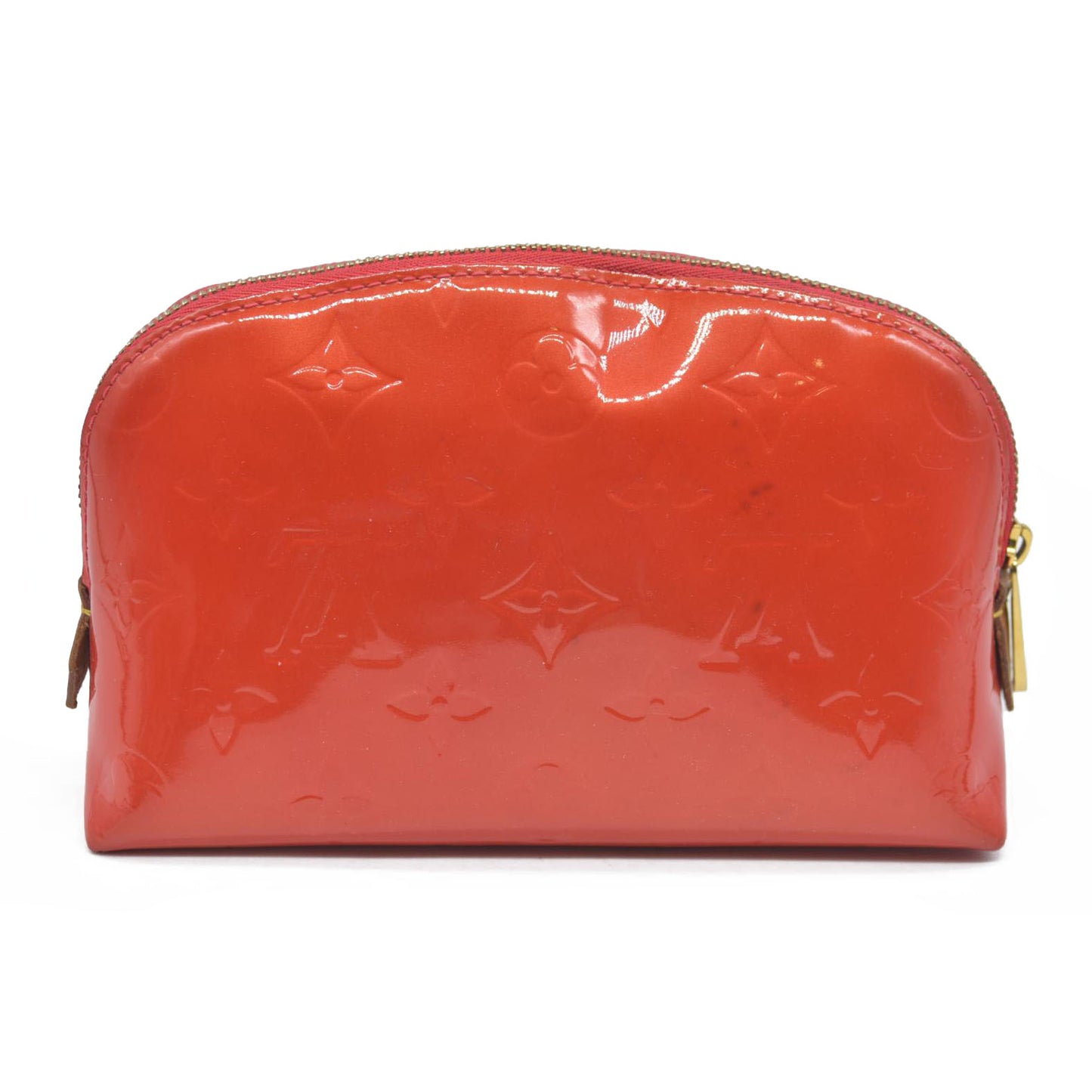 $530 Louis Vuitton  Vernis Cosmetic Pouch Cherry