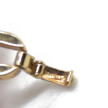 $500 Dior Gold Plated CD Logo Link Chain Bracelet Golden