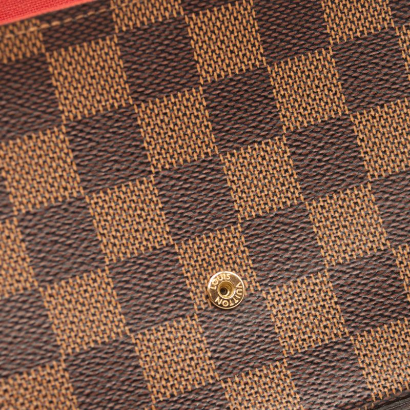 Louis Vuitton Damier Ebene Pochette Felicie Chain Wallet