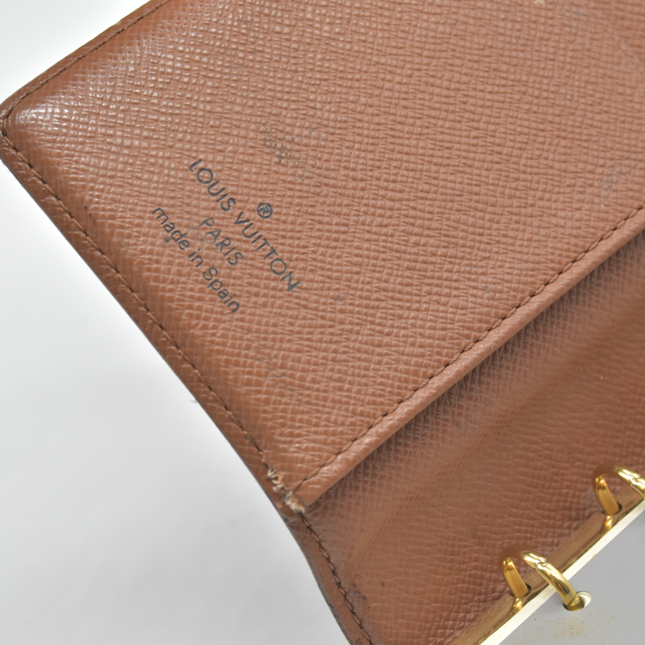 $505 1998 LOUIS VUITTON Monogram Small Ring Agenda Cover CA1908