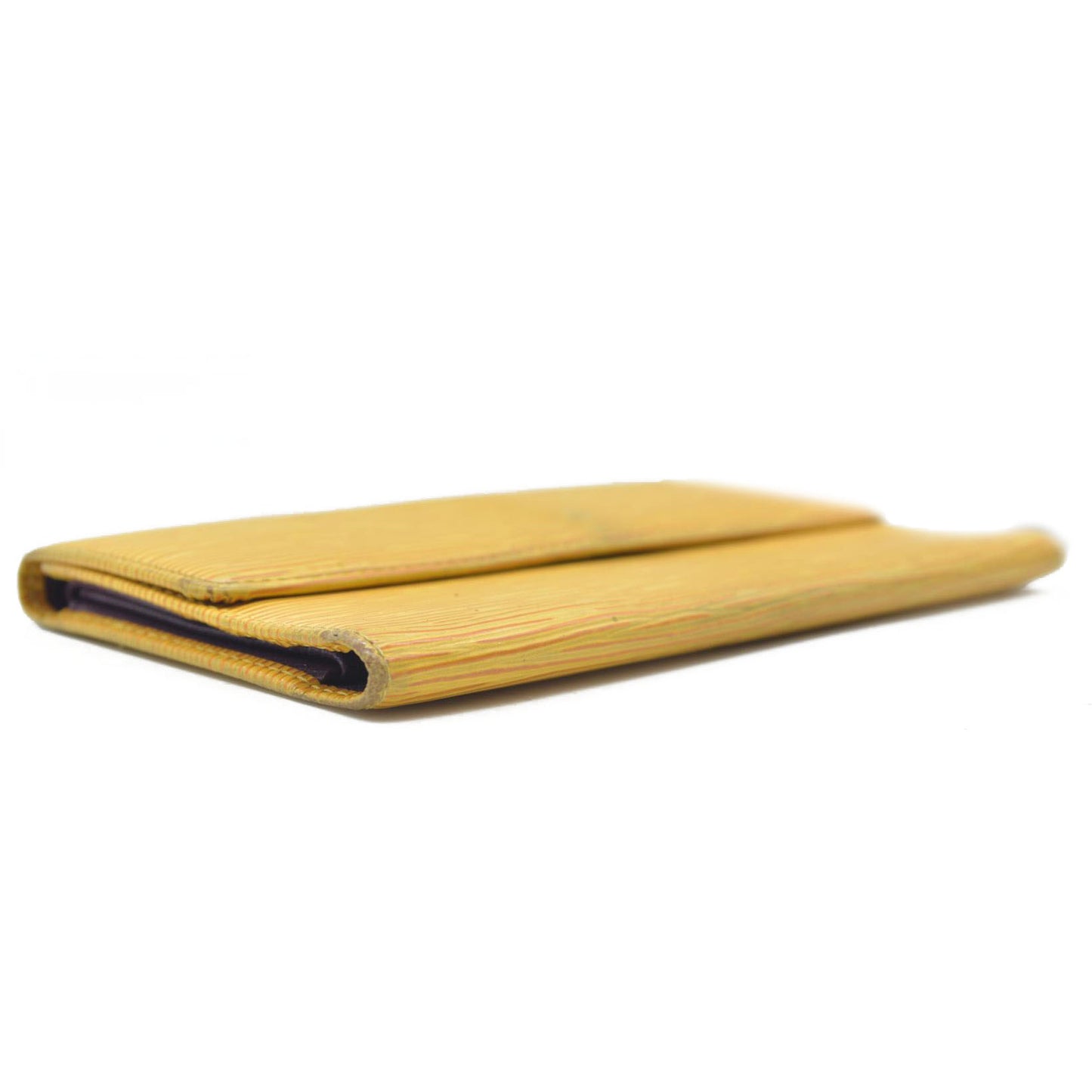 Louis Vuitton Vintage 1996 Yellow Epi Leather Tri-Fold Sarah sWallet CA0090