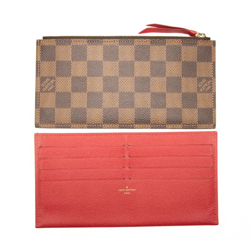 Louis Vuitton Damier Ebene Pochette Felicie Chain Wallet